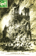 la cathédrale de Reims bombardée pendant la guerre de 1914 1918