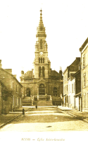 la ville de Reims l'église Sainte Geneviève