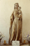 statue d'une vierge templière à Barbonne Fayel dans la Marne