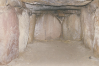 constructions mégalithiques au Danemark le tumulus du Kong Asgers Hoj sur l'ile de Mon