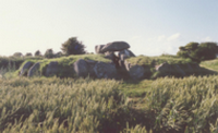 constructions mégalithiques au Danemark le tumulus du Runddysse sprove sur l'ile de Mon 