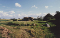 constructions mégalithiques au Danemark le tumulus du Runddysse sprove sur l'ile de Mon 