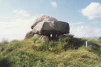 constructions mégalithiques au Danemark le dolmen du Somarkedyssen sur l'ile de Mon