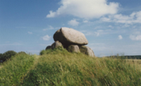 constructions mégalithiques au Danemark le dolmen du Somarkedyssen sur l'ile de Mon