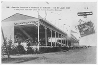 première grande semaine d aviation à Reims Farman et les tribunes