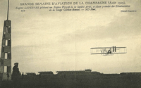 première grande semaine d aviation à Reims Eugène Lefebvre