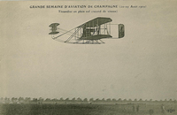 première grande semaine d aviation à Reims Tissandier