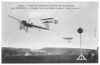 deuxième grande semaine d'aviation en 1910 Dubonnet et Dickson