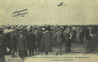 deuxième grande semaine d'aviation en 1910 la journée du président