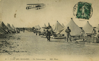 l'aviation au camp de Chalons un campement