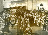 couronnement du tsar du tsar Nicolas II dans la cathédrale du Kremlin