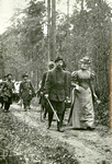 le tsar Nicolas II et la tsarine en promenade